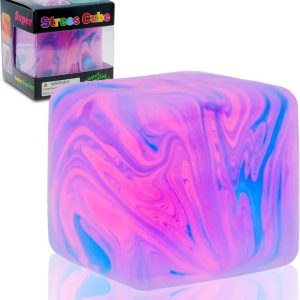 NeeDoh Nice Cube ?C Solid Squish ?C Pink & Blue